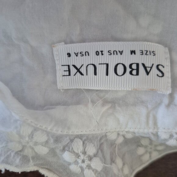 sabo - luxe frill white dress - Picture 3 of 5